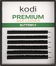 Fragrances, Perfumes, Cosmetics Butterfly Green D 0.15 False Eyelashes (6 rows: 8/9/10) - Kodi Professional