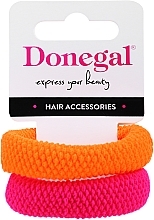 Fragrances, Perfumes, Cosmetics Hair Ties FA-5642, orange + crimson - Donegal