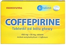 Fragrances, Perfumes, Cosmetics Headache Dietary Supplement 'Coffepirine' - Medicofarma Coffepirine