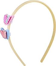 Fragrances, Perfumes, Cosmetics Hair Band with Butterflies FA-5639, Yellow - Donegal FA-5639