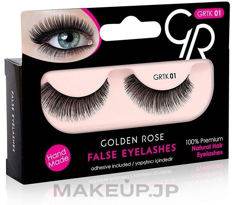 False Lashes - Golden Rose False Eyelashes — photo 01