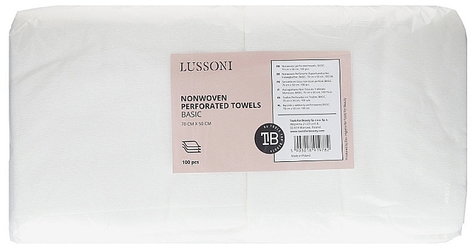 Disposable Non-Woven Perforated Towels, 70x50cm - Lussoni Nonwoven Perforated Towels — photo N1