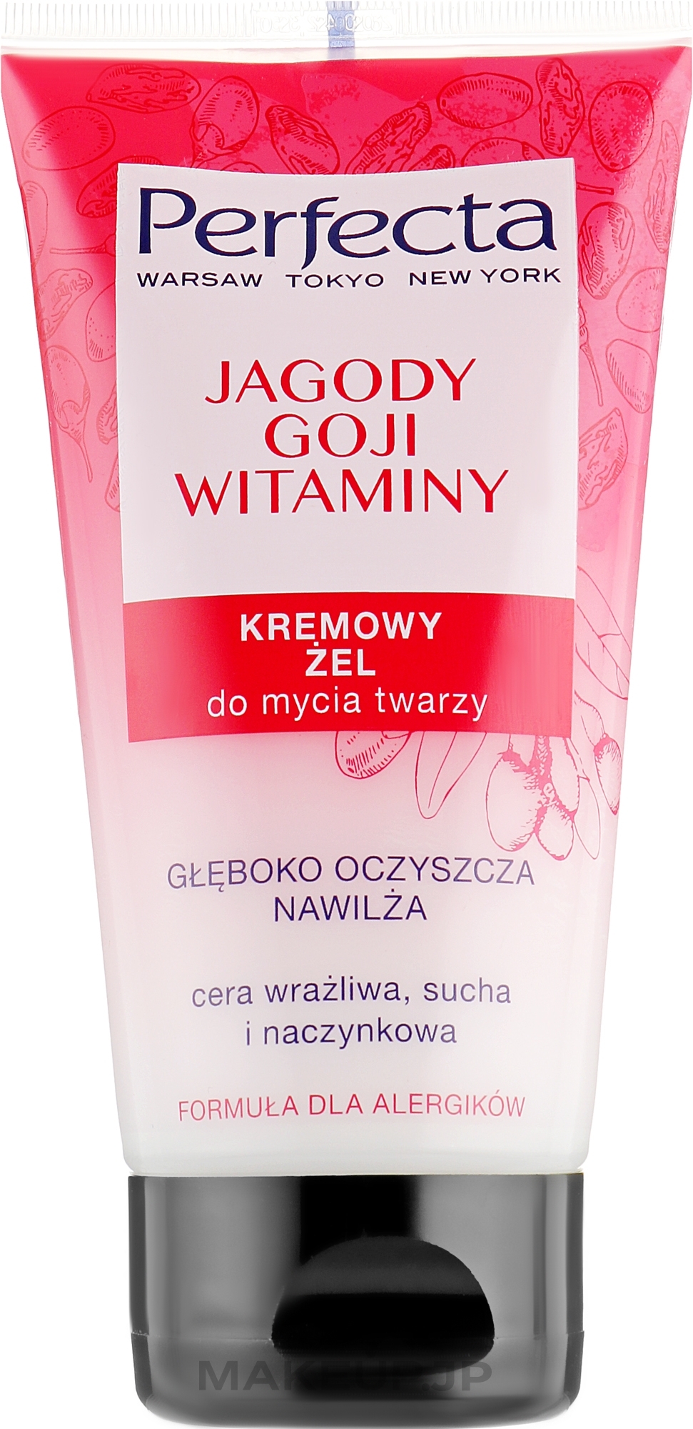 Cleansing Face Wash Cream Gel "Goji Berry and Vitamins" - Perfecta — photo 150 ml