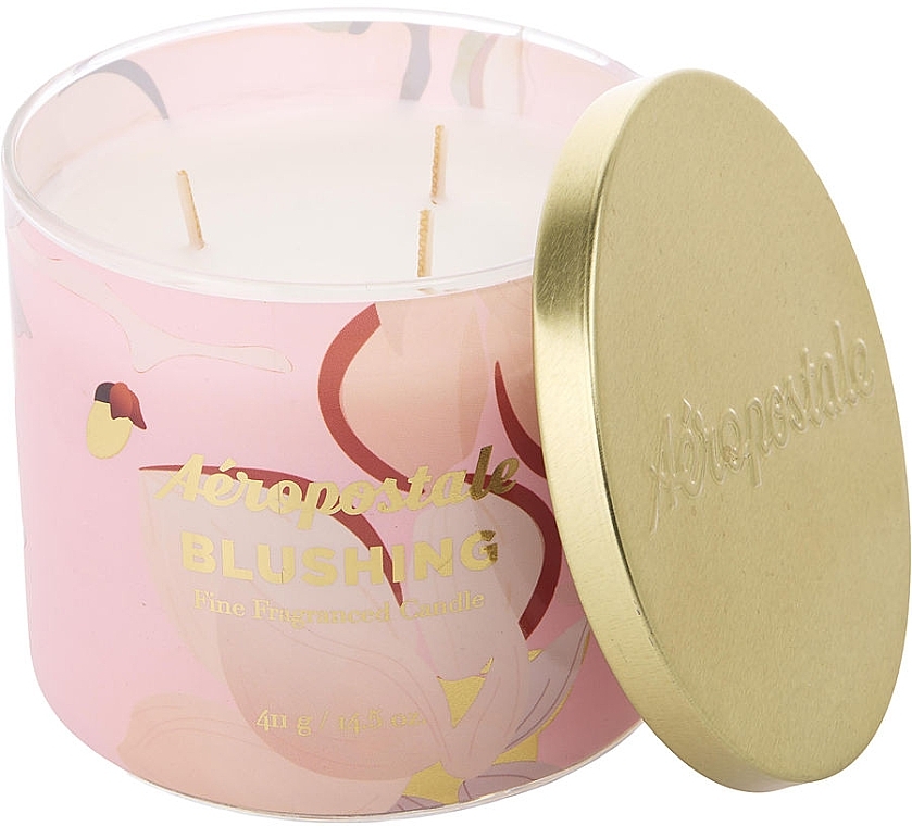 Scented Сandle - Aeropostale Blushing Fine Fragrance Candle — photo N3