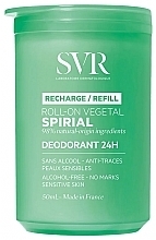 Fragrances, Perfumes, Cosmetics Roll-on Antiperspirant Deodorant - SVR Spirial Roll-On Vegetable Deodorant 24H Refill