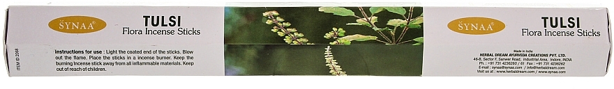 Tulsi Incense Sticks - Synaa Flora Incense Sticks Tulsi — photo N1