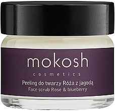 Fragrances, Perfumes, Cosmetics Active Face Scrub "Rose & Blueberry" - Mokosh Icon Active Rose & Blueberry Face Scrub