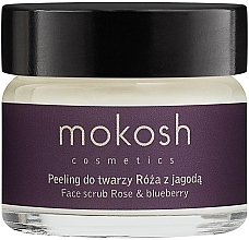 Active Face Scrub "Rose & Blueberry" - Mokosh Icon Active Rose & Blueberry Face Scrub — photo N1