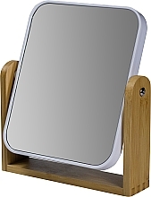 Fragrances, Perfumes, Cosmetics Mirror with Bamboo Stand, double-sided, 418009 - Inter-Vion Bamboo Glass