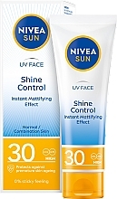 Fragrances, Perfumes, Cosmetics Mattifying Face Sunscreen - Nivea Sun UV Face Shine Control Mattifying Effect SPF 30