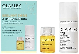 Fragrances, Perfumes, Cosmetics Set - Olaplex Brilliant Shine & Hydration Duo (h/oil/30ml + h/mask/100ml)