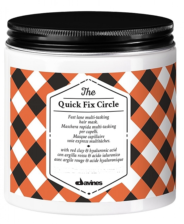 Instant Moisturizing & Smoothing Hair Mask - Davines Quick Fix Circle Hair Mask — photo N1