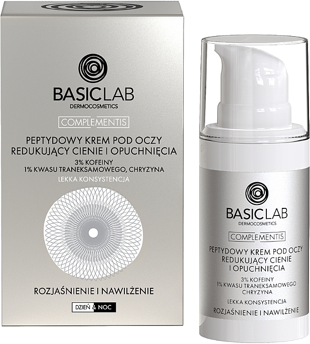 Peptide Eye Cream to Reduce Dark Circles and Puffiness  - BasicLab Dermocosmetics Complementis — photo N1