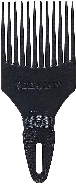 Comb for Curly Hair D17, black - Denman Curl Tamer Detangling Comb — photo N1