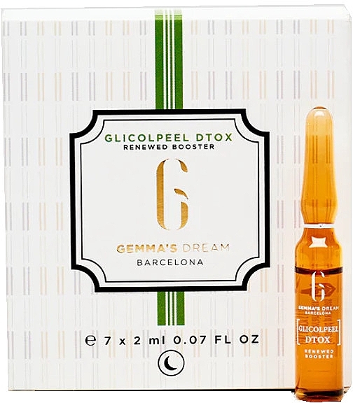 Revitalizing Face Booster - Gemma's Dream Glycolpeel Dtox Renew Booster Ampoules — photo N1