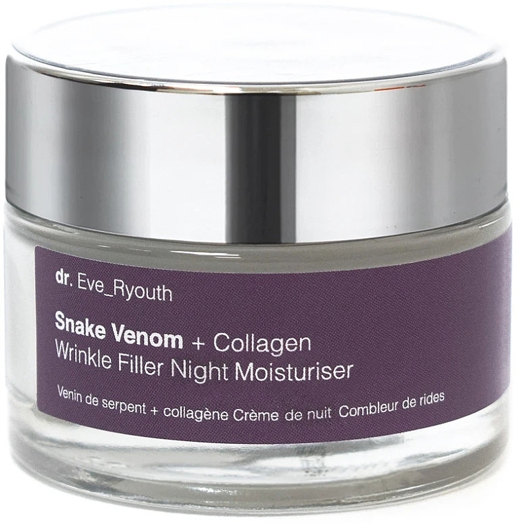 Night Face Cream - Dr. Eve_Ryouth Snake Venom + Collagen Wrinkle Filler Night Moisturiser — photo N1