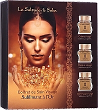 Fragrances, Perfumes, Cosmetics Set - La Sultane De Saba Gold & Champagne Gold Anti-Ageing Gift Set (f/cr/50ml + f/mask/50ml + f/scrub/50ml)