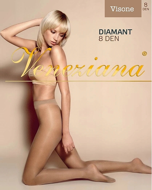 Women's Tights "Diamant", 8 Den, visone - Veneziana — photo N1