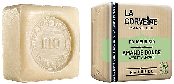 Organic Soap "Sweet Almond" - La Corvette Sweet Almond Soap — photo N1