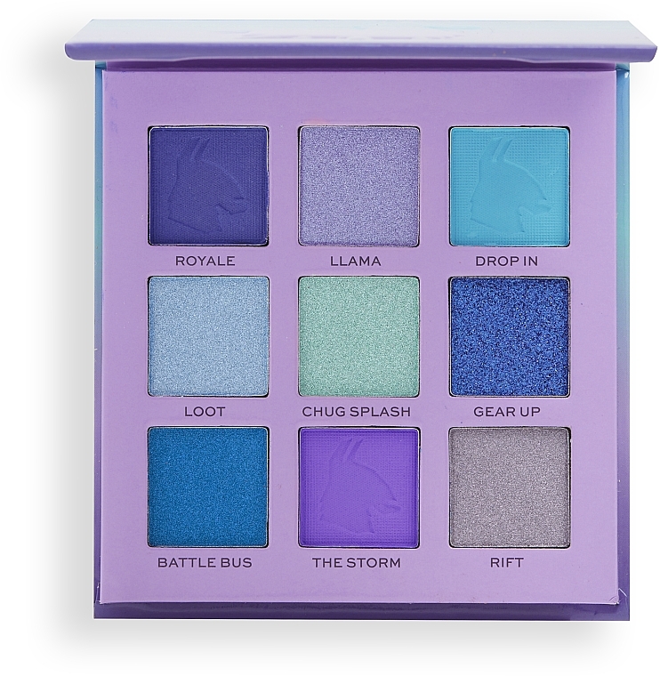 Eyeshadow Palette - Makeup Revolution X Fortnite Supply Llama 9 Pan Shadow Palette — photo N4