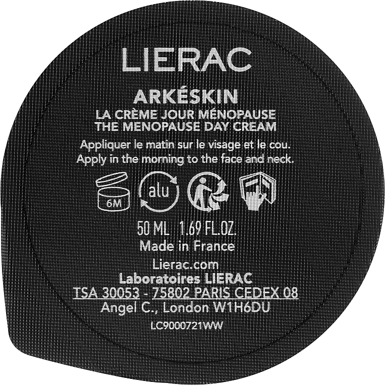 Day Face Cream - Lierac Arkeskin The Menopause Day Cream Refill — photo N2