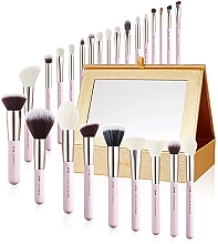 Makeup Brush Set, T295, 25 pcs+storage case - Jessup — photo N1