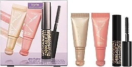 Set - Tarte Cosmetics Glitz & Glow Best-Sellers Set (highl/5,5ml + blush/5,5ml + mascara/4,5ml) — photo N1