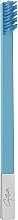Fragrances, Perfumes, Cosmetics Soft Toothbrush, blue matte with silver matte cap - Apriori