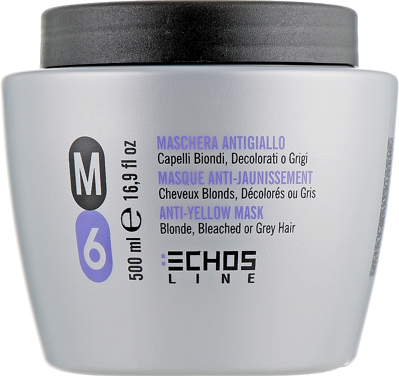 Anti-Yellow Mask for Blonde & Grey Hair - Echosline M6 Anti-Yellow Mask — photo N4