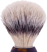 Shaving Brush, ecaille - Plisson Original Shaving Brush "High Mountain White" Fibre — photo N2