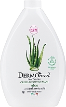 Aloe Hand Cream Soap, without dispenser - Dermomed Hand Wash Aloe With Hyaluronic Acid — photo N1