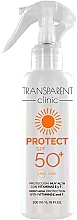 Fragrances, Perfumes, Cosmetics Sunscreen Body Spray - Transparent Clinic Protect SPF50+