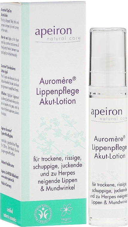 Lip Lotion - Apeiron Auromere Acute Lip Care Lotion — photo N1