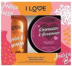 Fragrances, Perfumes, Cosmetics Set - I Love Duo Gift Box Fabulously Fruity (sh/cr/250ml + b/butter/200ml)