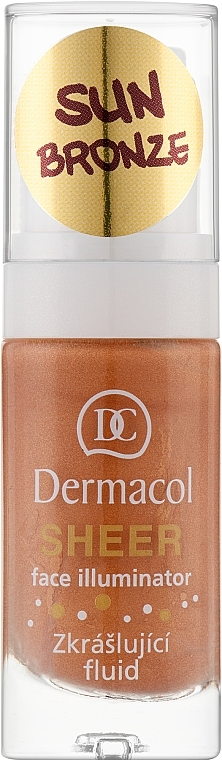 Perfecting Moisturizing Illuminator with Bronzing Effect - Dermacol Sheer Face Illuminator — photo N1