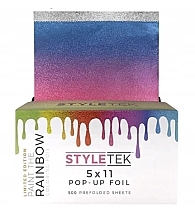 Fragrances, Perfumes, Cosmetics Corrugated Aluminum Foil 5x11, limited edition, 500 sheets - StyleTek Limited Edition Paint The Rainbow Coloring Foil