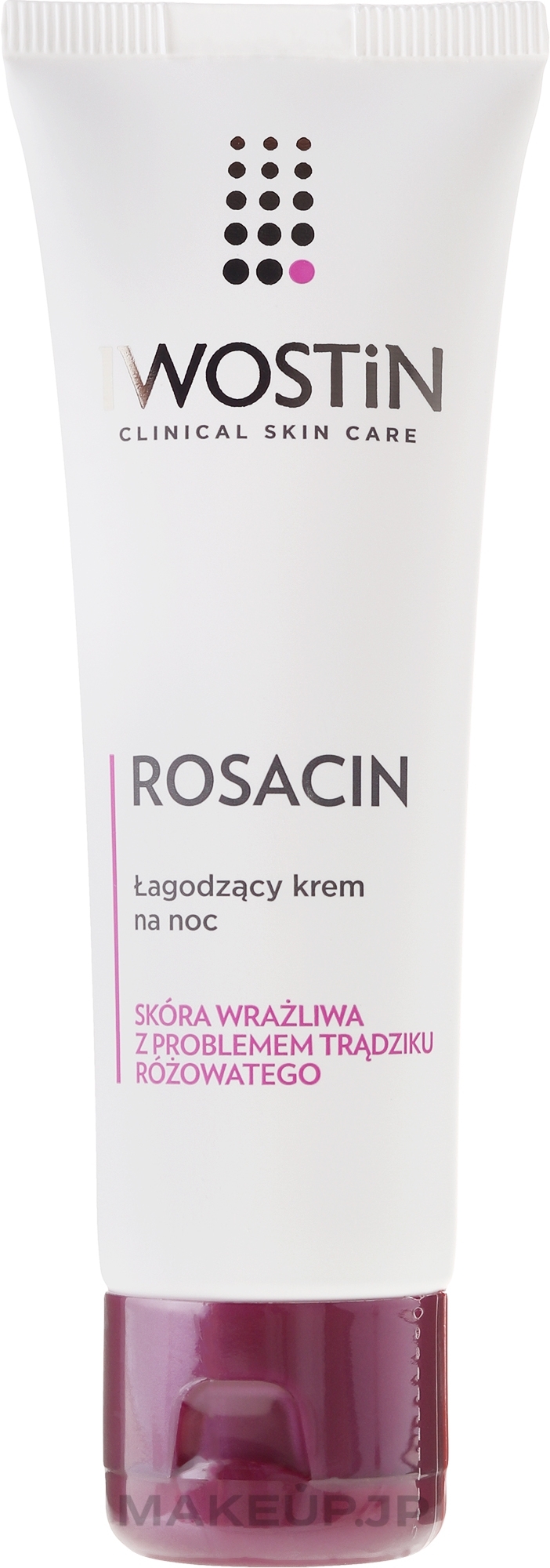 Soothing Night Face Cream - Iwostin Rosacin Redness Reducing Night Cream — photo 40 ml