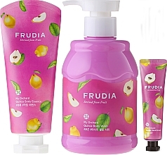 Fragrances, Perfumes, Cosmetics Set - Frudia My Orchard Quince Set (sh/gel/300ml + essence/200ml + h/cr/30g)