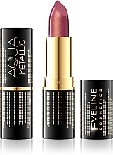 Fragrances, Perfumes, Cosmetics Lipstick - Eveline Cosmetics Aqua Metallic Lipstick