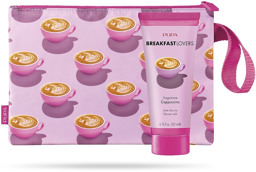 Set - Pupa Breakfast Lovers Cappuccino (sh/milk/200 ml + pouch) — photo N1