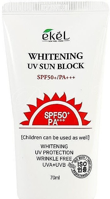 Sun Cream for Light Skin SPF 50+/PA+++ - Ekel Whitening UV Sun Block — photo N3
