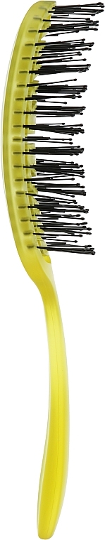 Hair Styling Brush - Olivia Garden iDetangle Medium Pride Yellow — photo N1