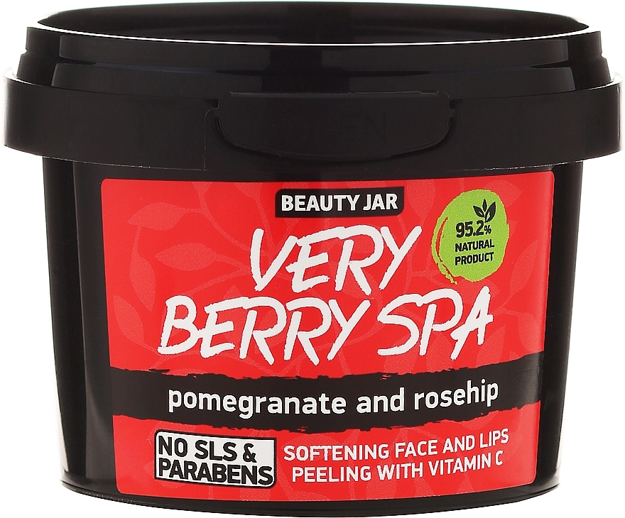 Face and Lip Scrub "Very Berry SPA" - Beauty Jar Softening Face And Lips Peeling With Vitamin C — photo N2