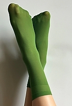 Knee Socks "Katrin" 40 Den, verde - Veneziana — photo N1