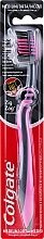 Zig Zag Charcoal Toothbrush, medium, black-pink - Colgate — photo N1