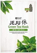Soothing Green Tea Sheet Mask - SNP Jeju Rest Green Tea Mask — photo N1