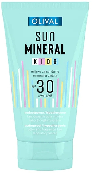 Sunscreen Body Lotion for Kids SPF 30 - Olival Sun Mineral Kids Milk SPF 30 — photo N1
