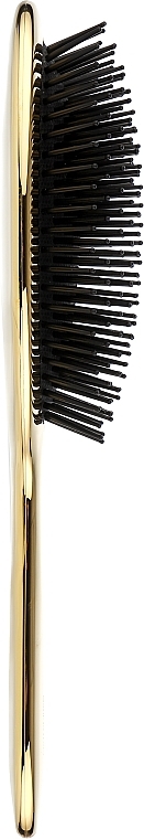 Medium Hair Brush with Natural Bristles, AUSP22, golden - Janeke Gold Hairbrush — photo N2