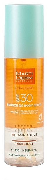 Body Spray - MartiDerm Sun Care Bronze (D) Spray SPF30 — photo N1