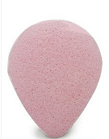 Face Wash Sponge with Pink Clay, drop - Bebevisa Konjac Sponge — photo N1
